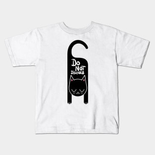 Do Not Disturb Cat Kids T-Shirt